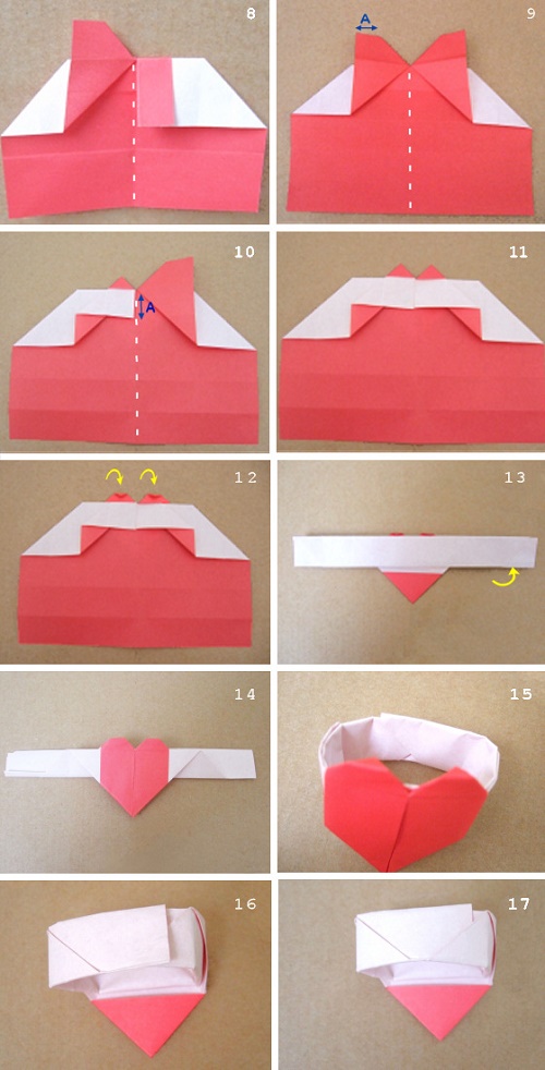 Hermosos tutoriales para hacer anillos de compromiso de origami