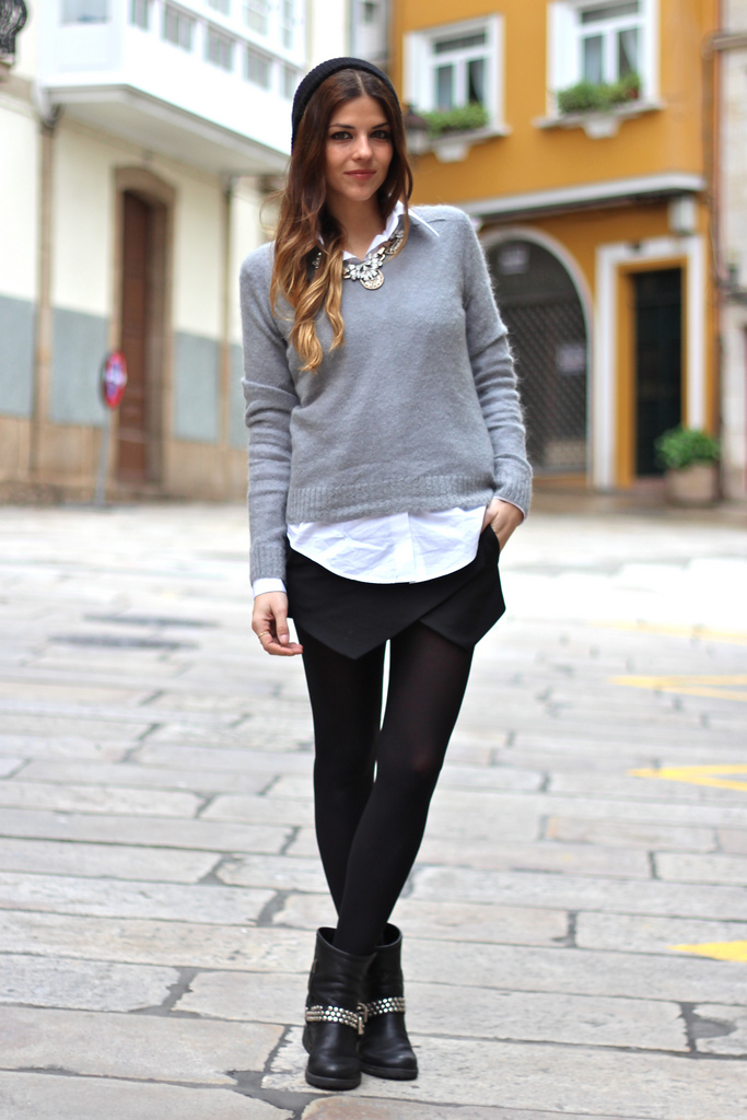 outfit botas para mujeres bajitas