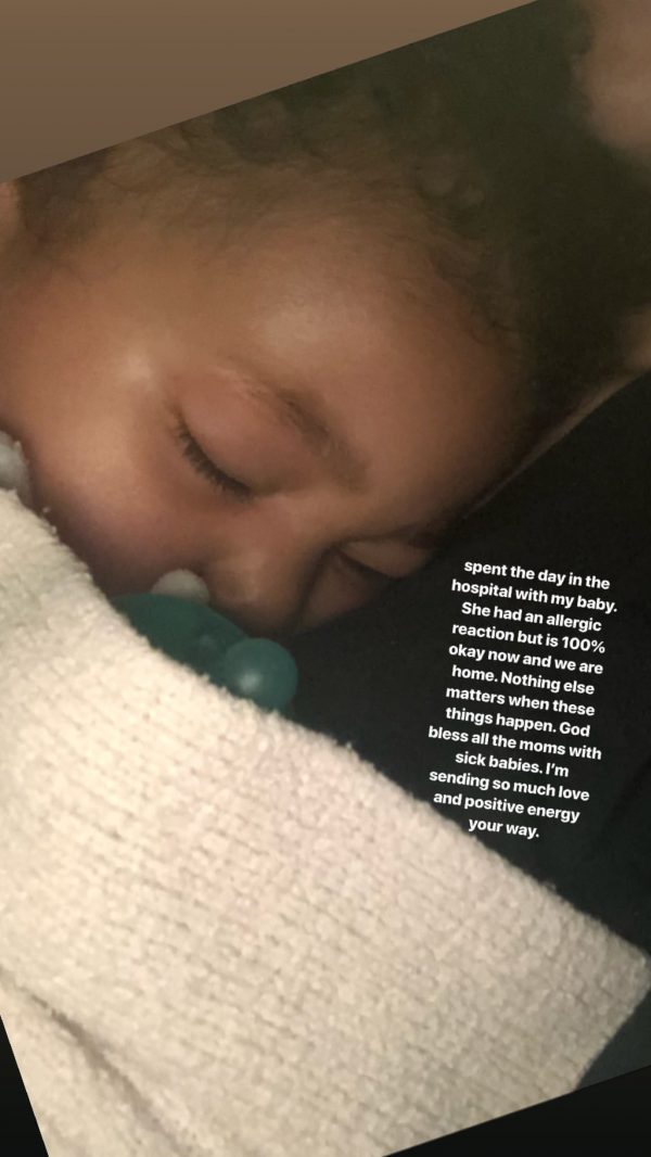 Stormi went to the Hospital