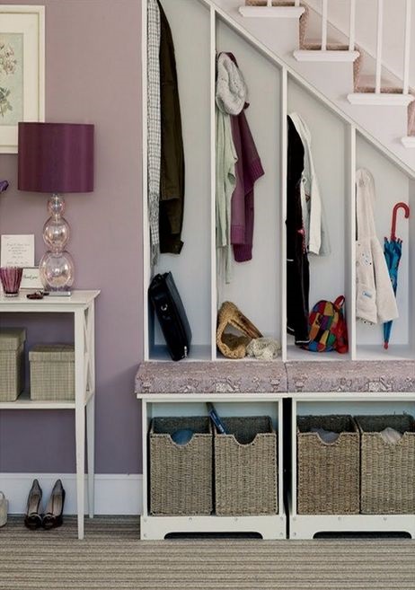 ways to use the space under your stairs