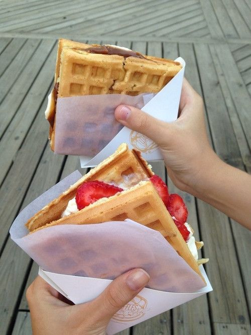 ice cream waffles