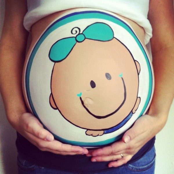 pregnant belly painted15