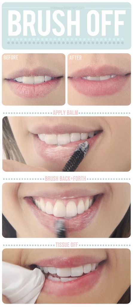brush lips