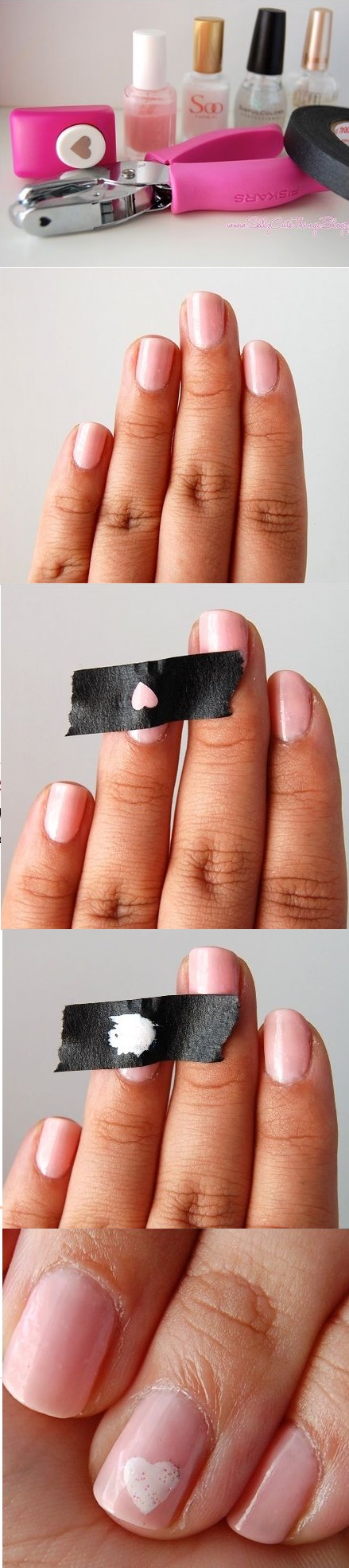 cinta adhesiva uñas