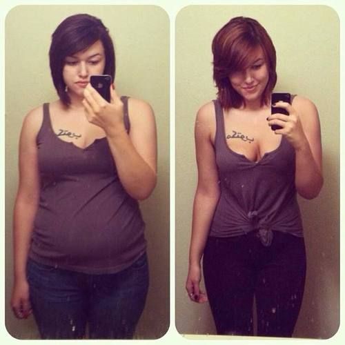 mujeres antes y despues bajar peso