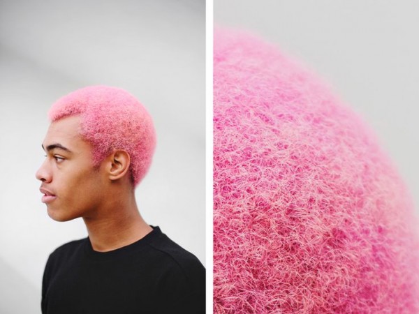 cabello rosa hombre