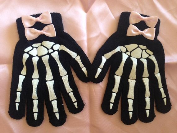 esqueleto guantes