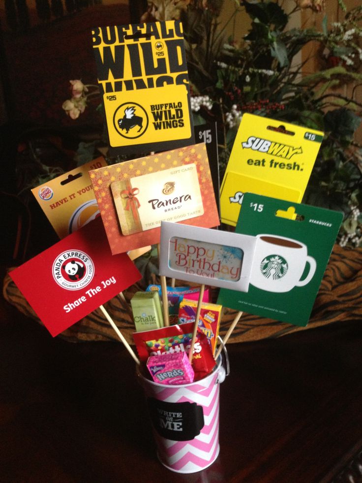 giftcard bouquet