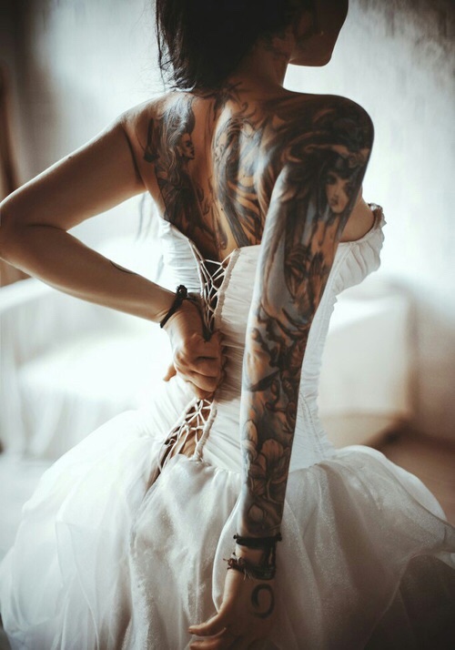 novia tatuada