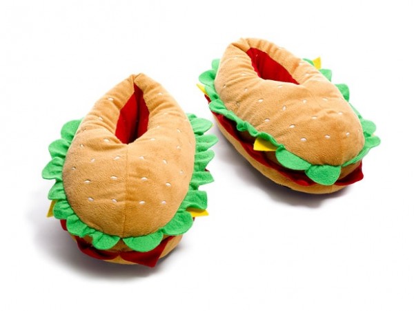 pantuflas hamburguesa
