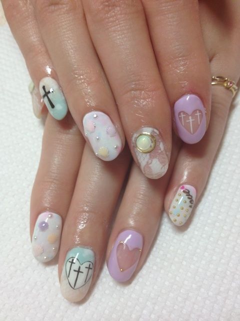 pastel_goth nails