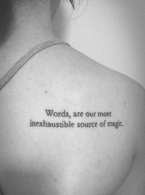 words are