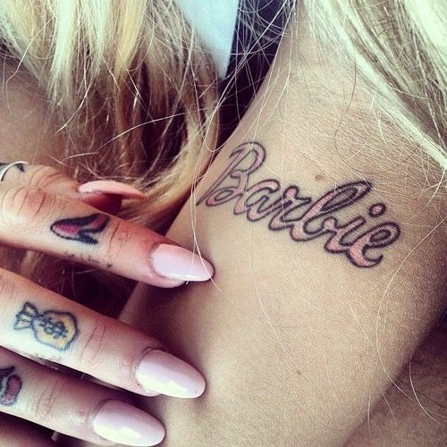 barbie tattoo