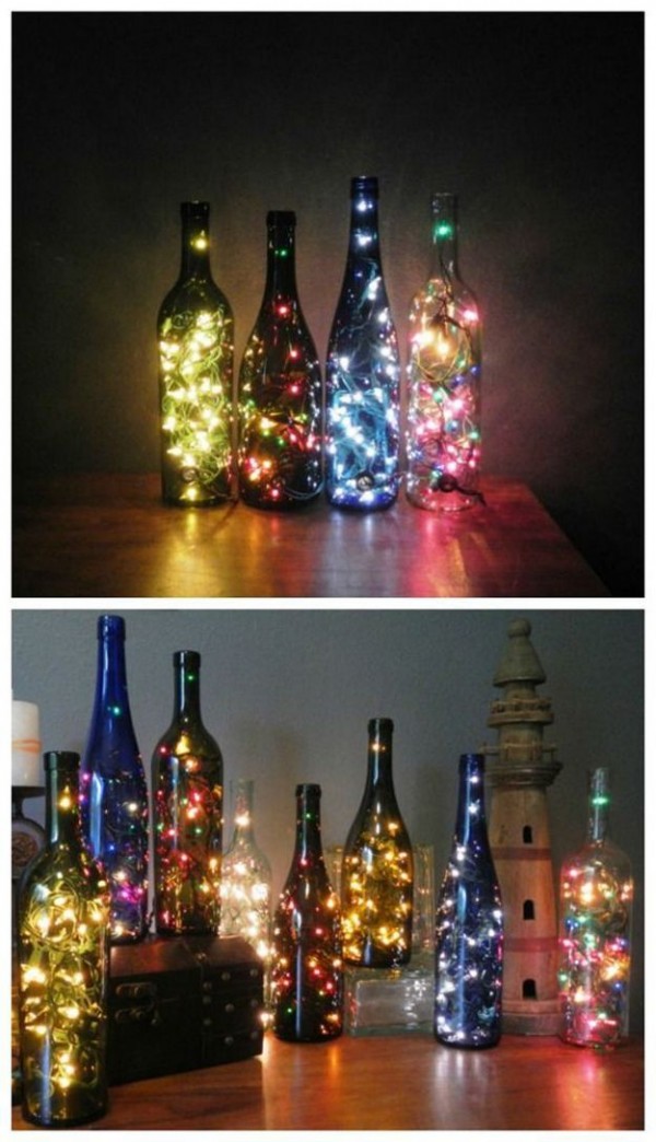 botellas navideñas