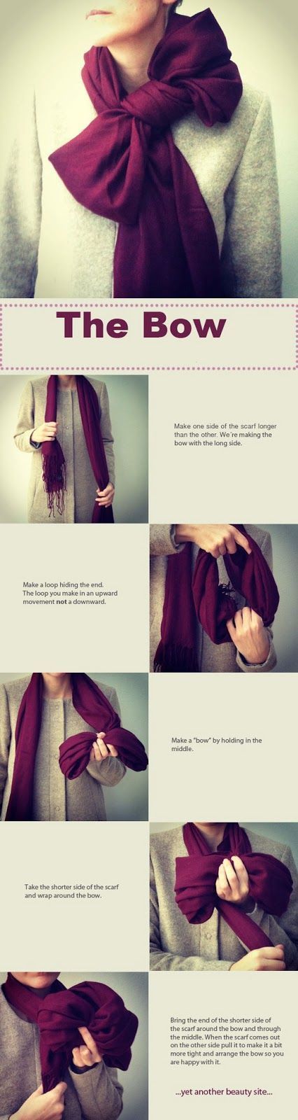 bufanda de moño