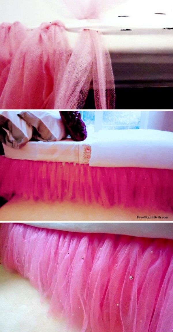 cama rosada