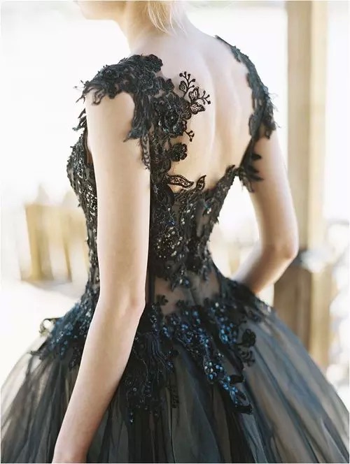 vestido negro boda