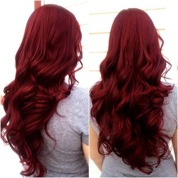 Scarlet hair color, the dark red