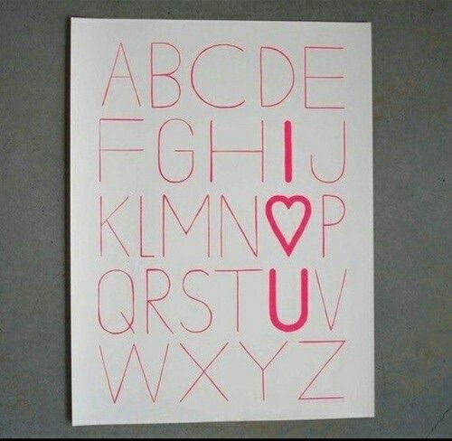 i love you abecedario