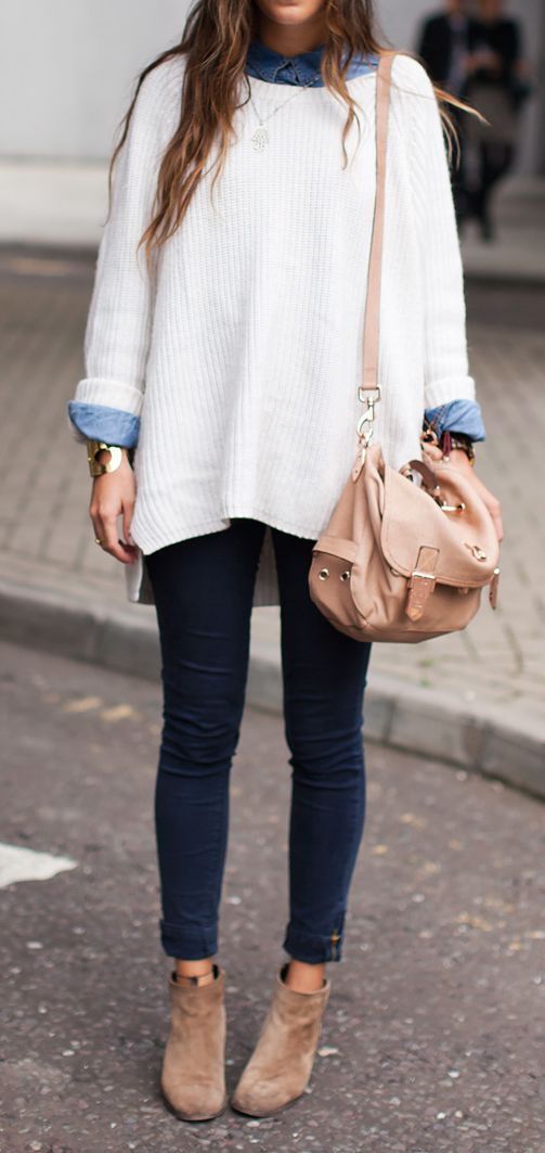 sueter grande outfit