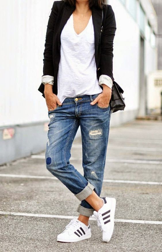 boyfriend jeans adidas