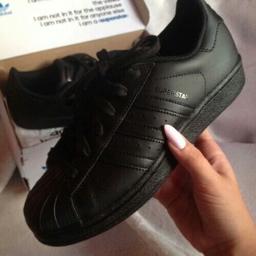 tenis adidas de concha negros