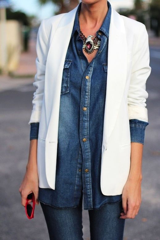 jeans and blazer
