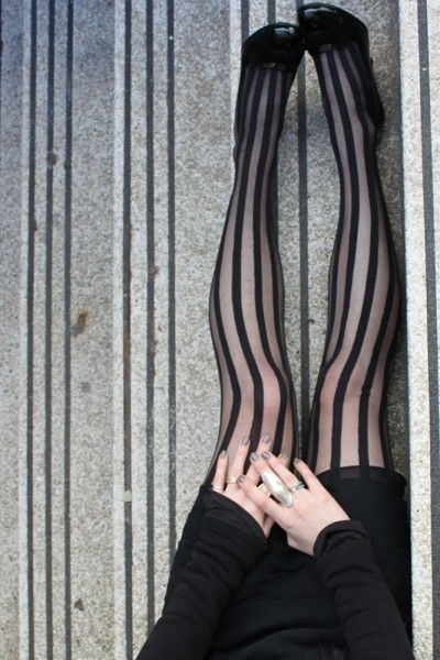 vertical stripes tights