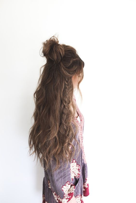 cabello largo idea peinado