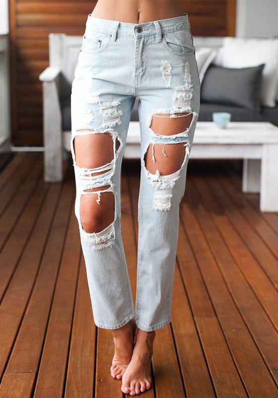 jeans rotos geniales