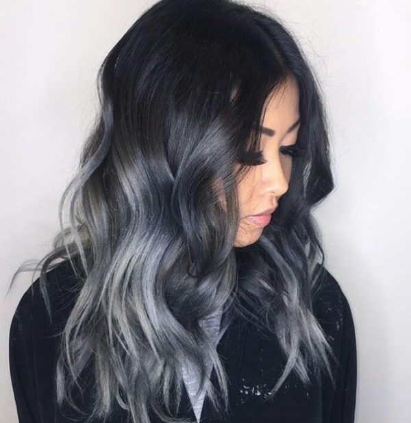 black gray hair