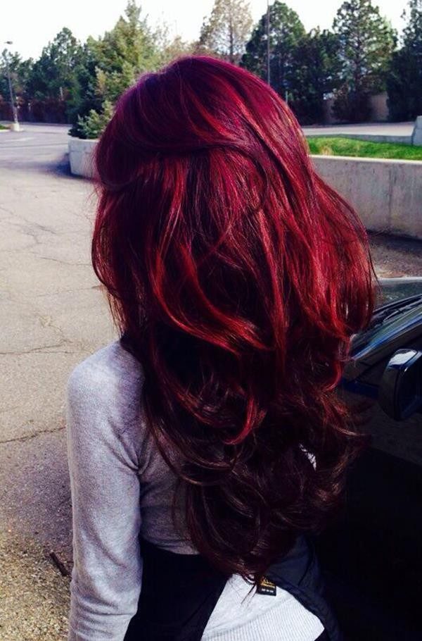 rojo cobrizo cabello
