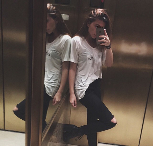selfie espejos elevador