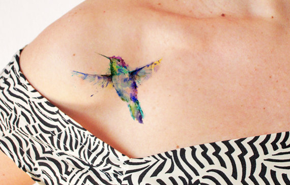 colibri tatuaje