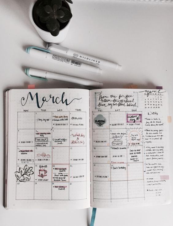 16 para hacer una agenda súper bonita en tu cuaderno | Es la Moda