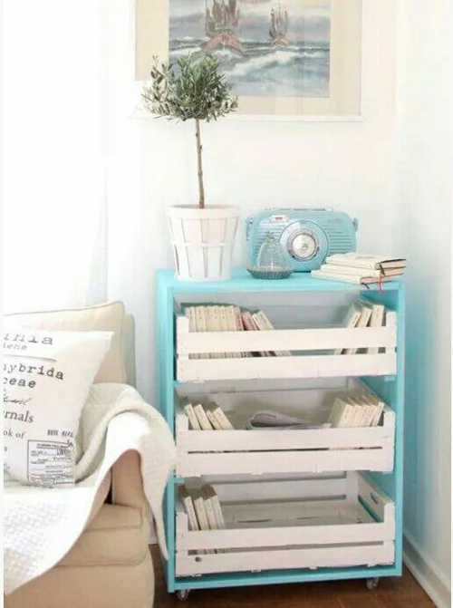 mueble azul