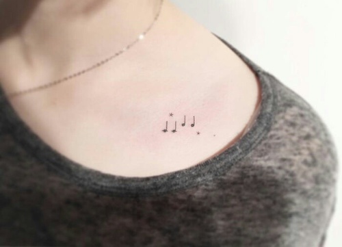 nota musical tatuaje