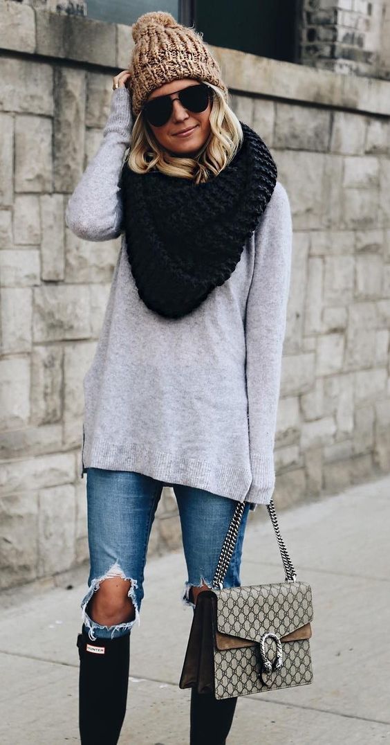 Ideas para añadir una bufanda a tu outfit sin que parezca un collarín | Es  la Moda