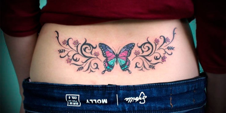 Tatuajes chulos que no permitirán que termines con una vil mariposa en la espalda  baja | Es la Moda