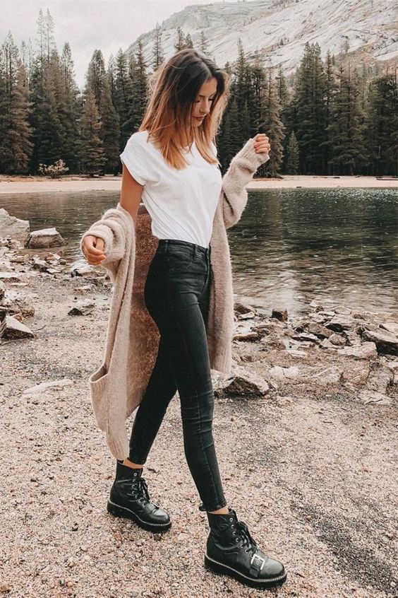16 Outfits coquetísimos con jeans negros para otoño – invierno | Es la Moda
