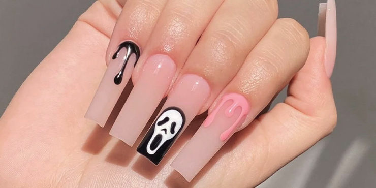 Decoración de uñas para Halloween  Píntate las uñas con los dibujos más  terroríficos para Halloween