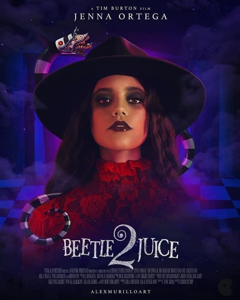 Se filtra póster de Bettlejuice 2 con Jenna Ortega como protagonista